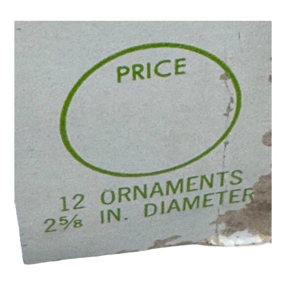 Vintage Gold Glass Christmas Ornaments Set Of 12 Coby Glass Handcrafted Glitter - Picture 3 of 10